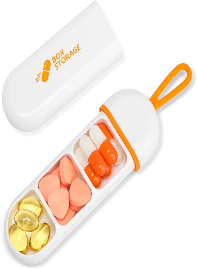 FASHRAMP Small Pill Case - 3-Compartment Medicine Organizer for Daily Routine, Pack Of 1 - Image 1